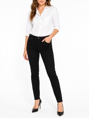 GAP Legging Skinny Chino Pants Womens Size 2 Black Stretch Tapered Work Casual